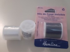 FILO INVISIBILE CUCIRE NYLON POLIAMMIDE RESISTENTE 200 metri TRASPARENTE - NERO