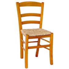Sedia paesana in legno
