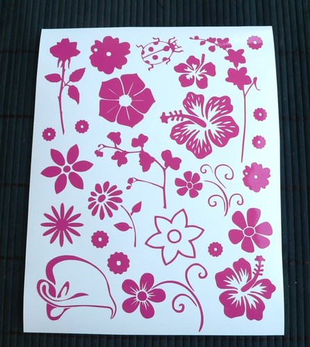 Kit adesivi fiori - adesivi,