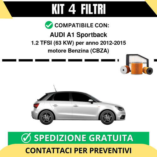 Kit filtri tagliando per - 4,