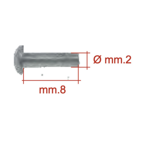 Rivetti ribattini fissaggio - 10,