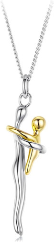 Collana con abbraccio - con, for