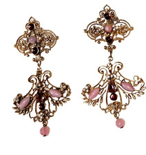 Chandelier Anni'90 Pendenti Cristalli