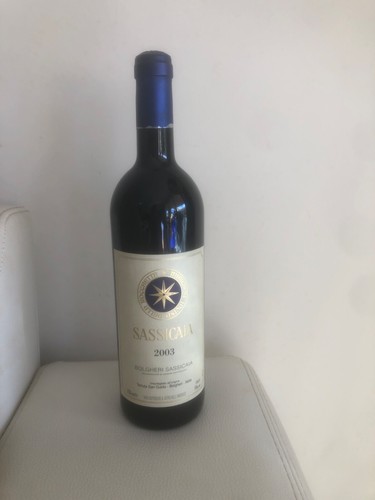 Vino sassicaia 2003 bolgheri - vino,