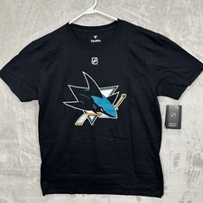 Maglietta San Jose Sharks Erik Karlsson Fanatic Marca Autentica - Nera