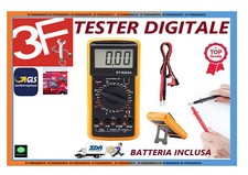 TESTER DIGITALE MULTIMETRO PROFESSIONALE DT-9205A + COPPIA PUNTALI VOLT AMPERE