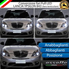 CONVERSIONE FARI FULL LED LANCIA YPSILON Y 843 LENTICOLARE 16000 LUMEN CANBUS