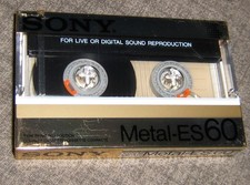 1 cassetta SONY METAL ES 60