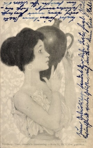 Cartolina artistica kirchner - cartolina,