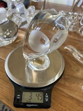 Gufo in vetro Mid-Century moderno firmato STEUBEN 5,5" di Donald Pollard PESANTE!!