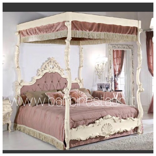 Letto barocco baldacchino - letto, a