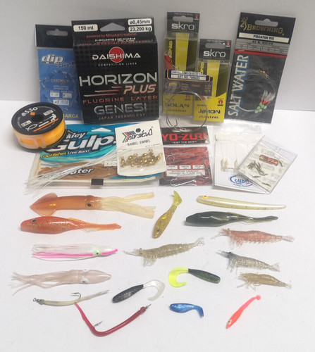 Lotto stock materiale pesca - stock,