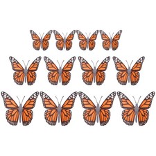  12 Pcs Adesivi Farfalle Decorative Da Parete Decalcomanie Muro Con