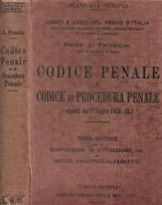 Codice penale e codice di procedura penale (vigenti dal 1° luglio 1931). . L. Fr