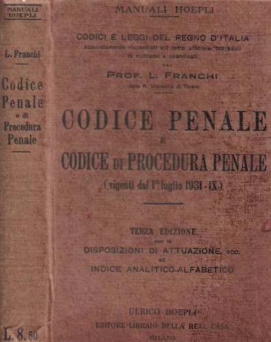 Codice penale di - e,