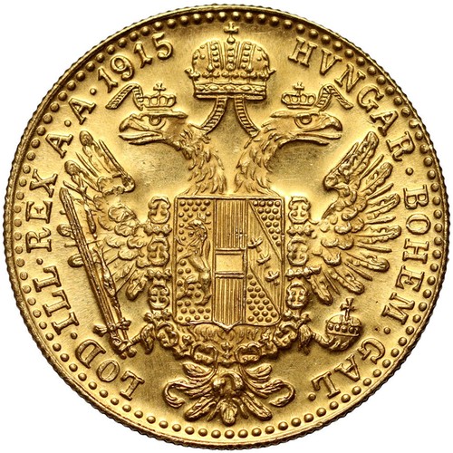Austria 1915 ducati oro 1 - ducati, d'oro