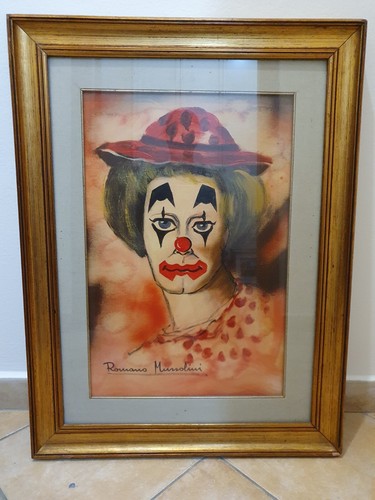 Romano mussolini oil canvas - oil,