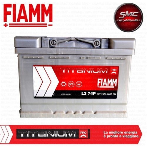 Batteria auto fiamm - 74ah, 680a