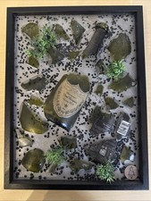 Quadro in resina con bottiglia