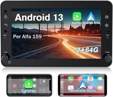 Autoradio Android 1 Din per Alfa Romeo 159 Brera Spider