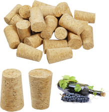 25 Tappi per Vino, Tappi Conici in Legno, Tappi per Bottiglie Di Vino E Birra, T