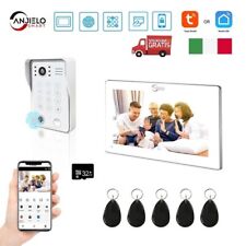 VIDEOCITOFONO CITOFONO CAMPANELLO WiFi 4 Fili MONITOR TUOCH APP Tuya Smart Life