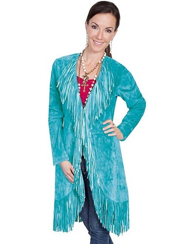 Cappotto lungo donna western