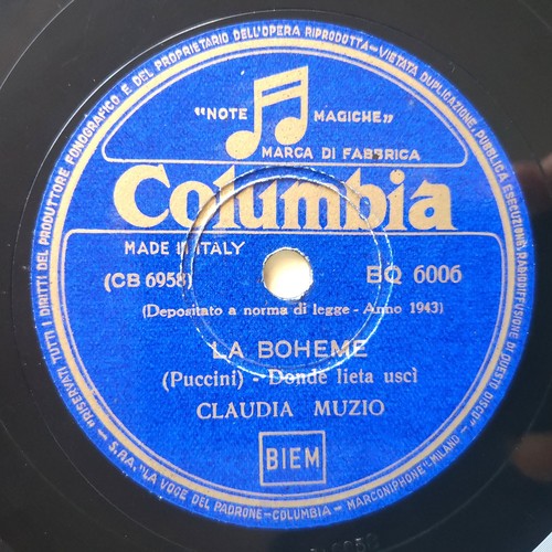 Claudia muzio bohème - claudia, /