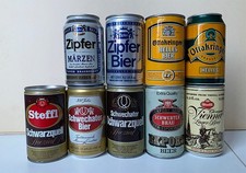 9 lattine di birra austriache, 33cl. Da collezione