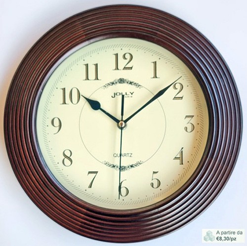 Orologio parete legno stile - orologio, da