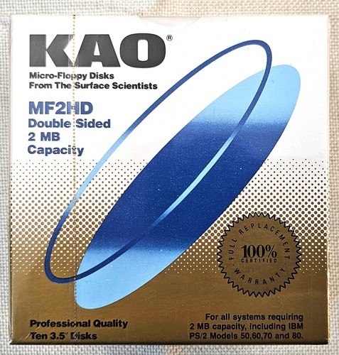 Kao floppy disk 2hd ds - kao, n.10