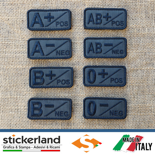 Toppa patch gruppo sanguigno - toppa,