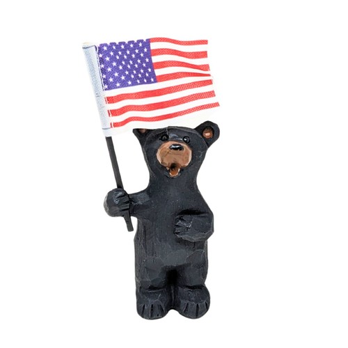 Statuina orso nero patriottico