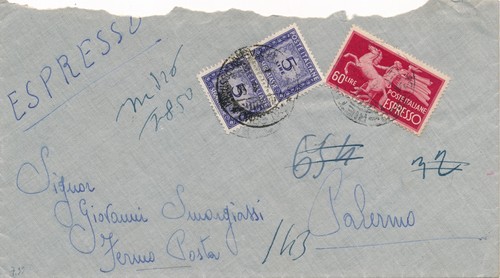 Italia repubblica 1950 busta - 1950,