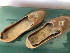 Paio Di Scarpe Tradizionali Indiane Vintage Fatte A Mano India Anni 40/50