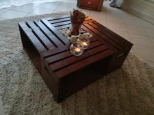 tavolino da salotto in legno realizzato a mano