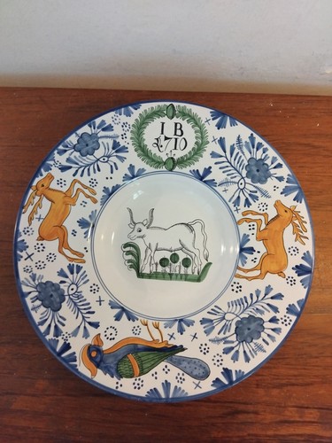 Piatto ceramica maiolica