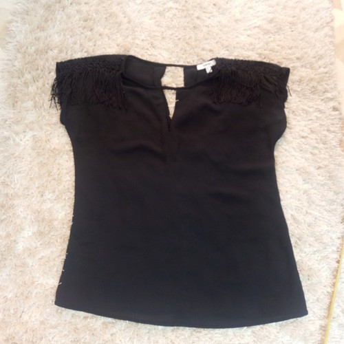 Camicia blusa nera koton - camicia,
