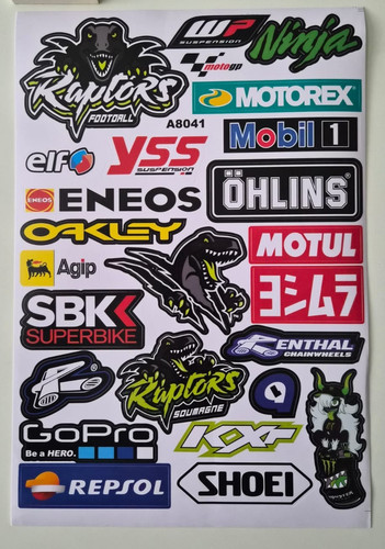 Foglio adesivi moto - moto, grafica