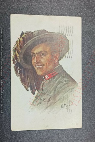 Cartolina militare illustrata - cartolina,