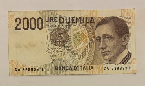 Banconota 2000 lire marconi - lire,