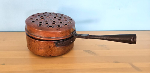 Scaldaletto pentolino antico - scaldaletto,