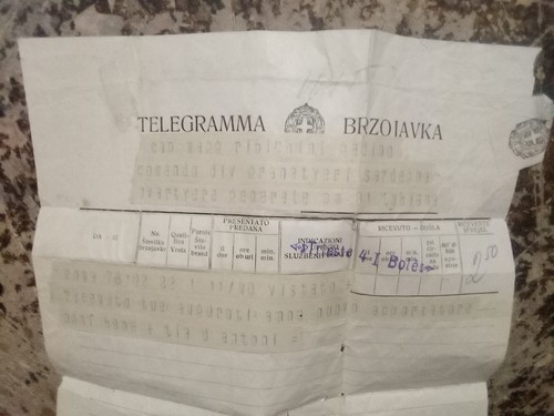 Telegramma fascista trieste - telegramma,