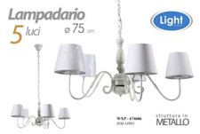 LAMPADARIO 5 LUCI  STRUTTURA