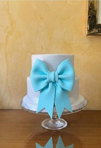 Torta scenografica con fiocco - torta,