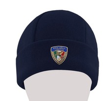 BERRETTO ZUCCOTTO POLIZIA LOCALE RICAMATO - IN PILE