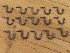 15 chiodi forgiati a mano in ganci medievale primitivo ferro smaltato martello tazza chiave piccola