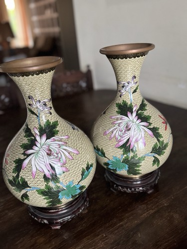 Vasi cloisonné cinesi vintage - cloisonné,