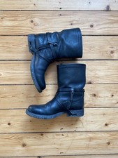 dirk bikkembergs harness biker boots 37 nero vintage 
