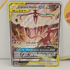 Espeon e Deoxys GX Alternative Art SM240 Promo Black Star - Carta Pokémon ITA